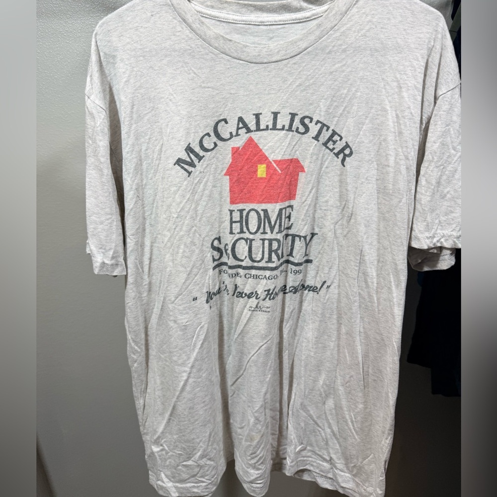 McCallister Home Security Graphic Tee XXL Home Alone Inspired Shirt